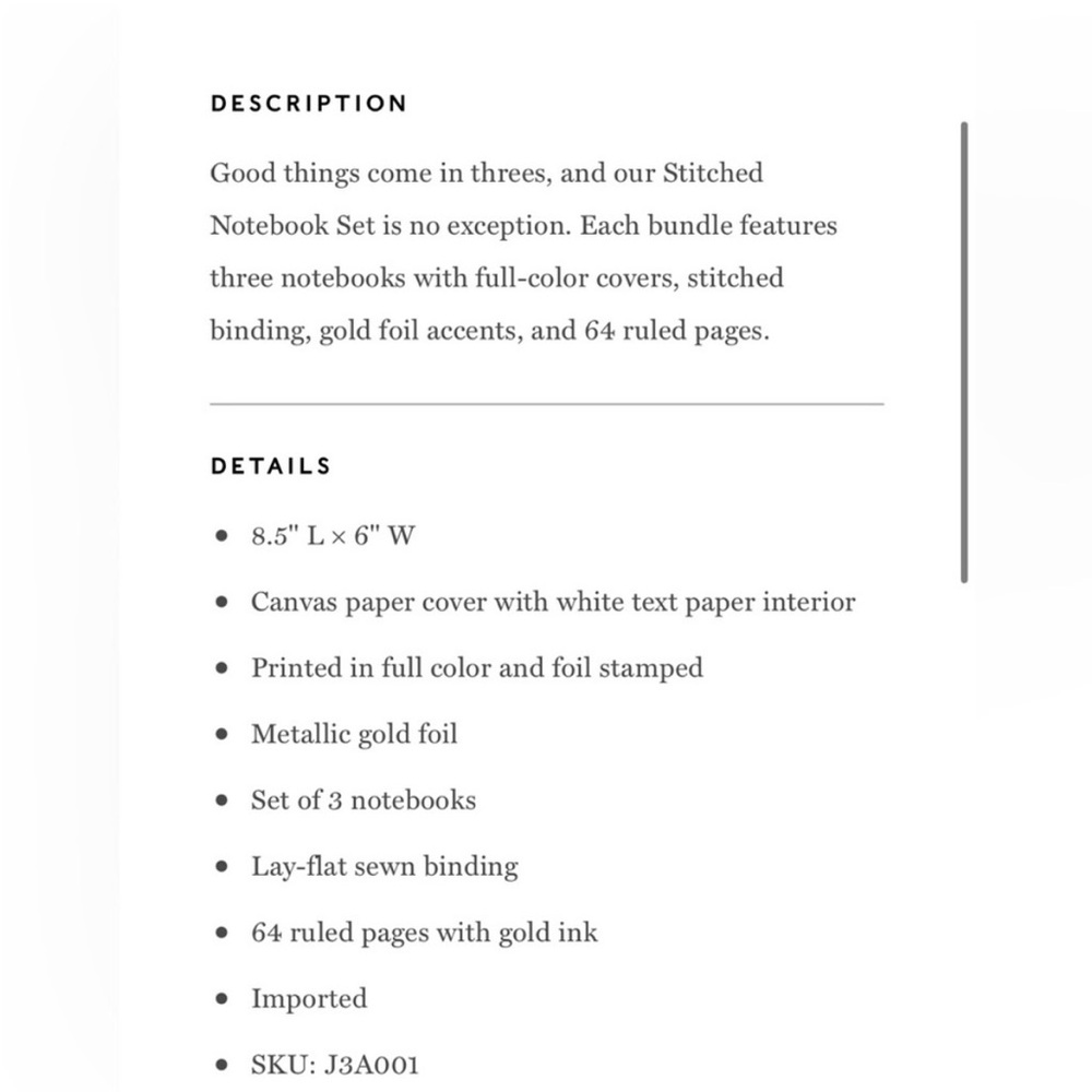 New! Rifle Paper Co. Notebooks Set - Picture 8 of 10